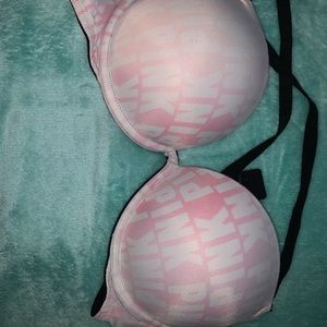 Pink push up bras